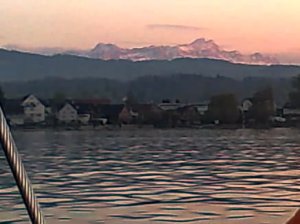 Neuschnee am Säntis. Arboner Bucht