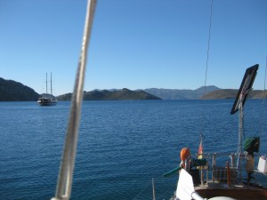 Da wartet ein Gulet aufs Rausziehen