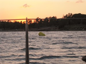 Unser fixer Orientierungspunkt- Ankern vor Foca,3 Tg Starkwind