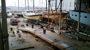 6 Das Heck der künftigen Gulet