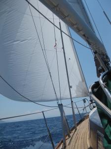 Segeln-noch ohne Reffs