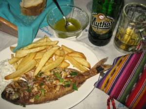 Die gebratene Dorade, Vathi