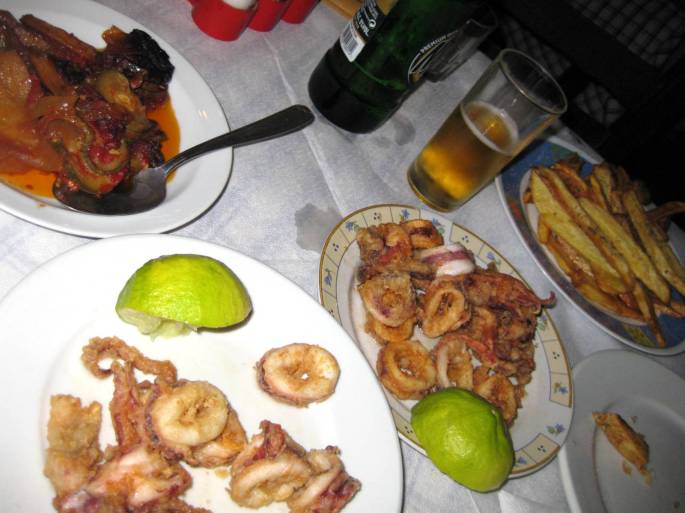 Calamari + Zucchini-Aubergine