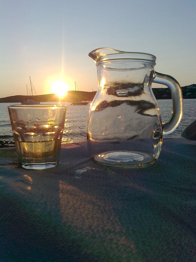 Paros, letzter Abend