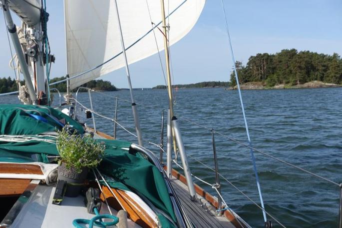 Wie auf einem breiten Fluss