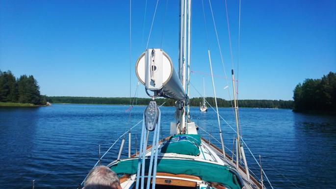 Segeln zu Saltpan Ankerbucht (2) (Copy)