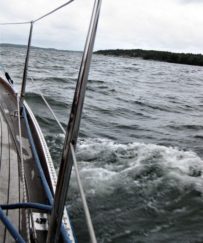 Mit 5 bft gegenan bis Ankerbucht vor Nyneshamn,11.8 (6)