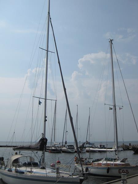 Nachsaison, nur 2 Boote am Gästesteg (Copy)